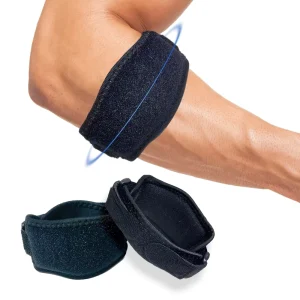 Professional Neoprene Sports Elbow Pads Breathable Adjustable for Arm Protection and Support