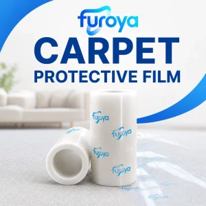 Professional PE Soft Protective Film Carpet Covering Roll for Commercial Renovation and Maintenance Projects