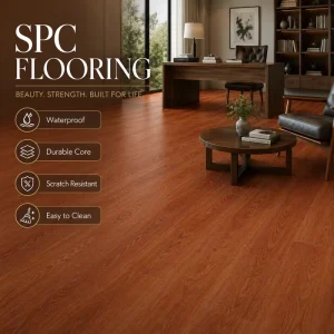 Professional Rigid Core Flooring Waterproof Fireproof Wear Resistance 10mm 12mm SPC Flooring