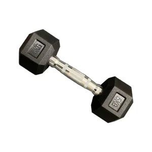 Professional Rubber Hex Dumbbell Set 5-50kg Gym Equipment with Non Slip Grip for Home Commercial Use
