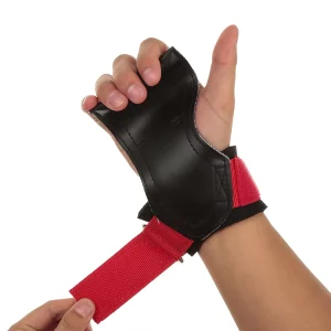 Professional Safety Fitness Gloves Gym Training Grips with Wrist Straps for Weight Lifting Palm Protection