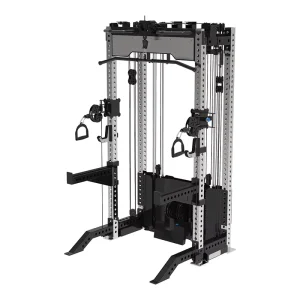 Professional Steel Squat Rack Home Commercial Gym Equipment Cage Power Rack Smith Machine 70kg*2 Weight Stack for Body Building