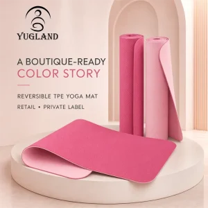 Professional TPE Yoga Mat Dual Layer Non Slip Exercise Pad for Pilates Gym Fitness Workout Factory Vendor