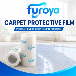 Protective High Gloss Transparent LLDPE Roll Film for Carpet Used in Construction Painting and Installation
