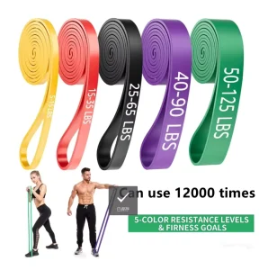 Pull Assist Bands Workout Exercise Resistance Bands Long Set Durable Eco Friendly TPE Material for Fitness Training Physical