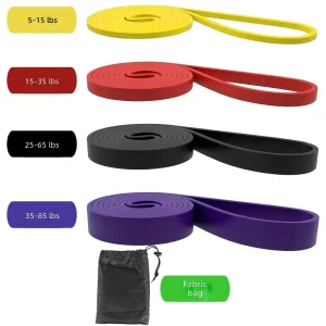 Pull-Up Assist Resistance Loop Bands, Heavy-Duty Elastic, for Home Gym Strength Training