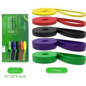 Pull-Up Assist Resistance Loop Bands, Heavy-Duty Non-Slip Elastic, for Home Gym Strength Training