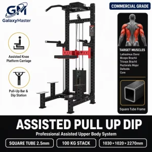 Pull-Up Assistance Exercise Machine for Gym Use