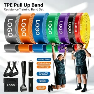 Pull-Up Assistance Resistance Bands Set for Training Stretching and Physical Therapy