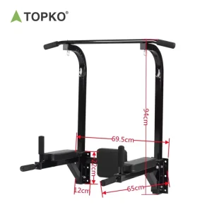 Pull-Up Bar Indoor Fitness Equipment for Strength Training Wall-Mounted Chin-Up and Dip Stand