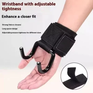 Pull-Up Hanging Horizontal Bar Indoor Fitness Booster Hook with Anti-Off Hand Guard for Wrist Training