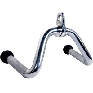 Pull-Up Revolving Curl Lat Bar with Ball Grips Cable Handle