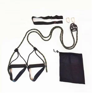 Pulley Bodyweight Suspension Trainer Straps System Fitness Training Kit