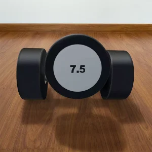 Pure Steel Dumbbells with Round Plastic Heads
