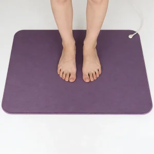 Purple PU Leather Conductive Grounding Mat Anti-Static ESD Protection Earthing Pad for Desk or Floor Factory Direct Supply