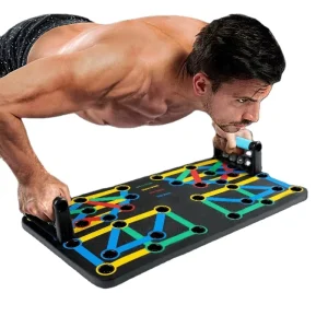 Push-Up Stand Board with Multifunctional Resistance Band for Chest Training