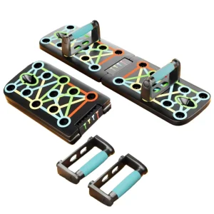 Push up Board Trainer for Home Exercise Abdominal Folding Bracket Indoor Outdoor Use Lightweight Plastic Fitness Equipment