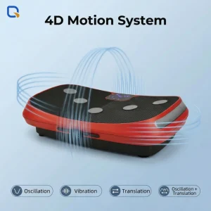 Q555 Home Use Vertical Vibration Plate Exercise Machine with Rubber Material, 120kg Max Load, 240W
