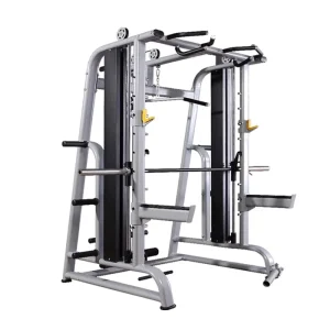 Qiancheng YHSD-006 Heavy Duty Multi-Functional Cable Crossover Smith Machine 700KGS Max Load Gray