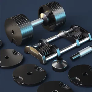 Quick Adjustable Cast Iron Dumbbell Set Electroplated for Home Use