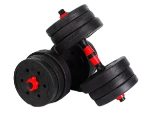 Quick Adjustable Dumbbell Weight Set 40kg with Rubber and Steel Sand for Home Use