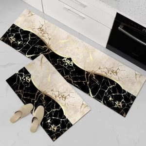 Quick-Dry Diatomite Kitchen Floor Mat Non-Slip Rubber Base Absorbent Rug for Kitchen, Hallway, Entryway, and Bathroom