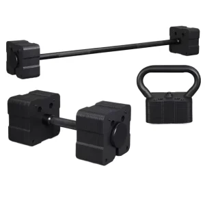 Quick-Lock Square Weight Adjustable Dumbbell Set Non-Slip Insert Type