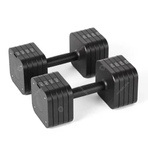 Quick Release Fast Adjustable Dumbbell 25LB Pair Nylon Fiberglass Carbon Steel Magnet Home Gym Workout Dumbbell for Men