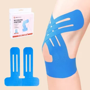 Quick dry 97% Cotton Pre Cut Sports Kinesiology Bandage Breathable Muscle Tape Upgraded Knee Patella Support Protection Brace