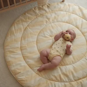 Quilted 100% Cotton Play Floor Mat, 300 GSM Filling, Custom Logo Printing