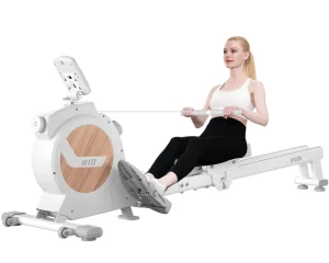 R10 Electric Magnetic Rowing Machine LCD Display 130KG Capacity Alloy Steel for Home Use