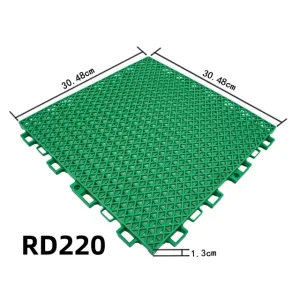 RD220 Modern Plain Outdoor School Flooring High Density PP Anti Scratch Waterproof Shock Absorbing Anti Fatigue Graphic Design