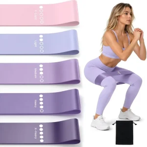 REACH RoHS CE Certified Natural Latex Loop Resistance Bands, 5 Levels, 5-40 Lbs