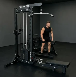 REYK REYK31 Commercial Pull Down Machine for Back Strength Training Steel Construction 75kg Weight Stack Unisex Gym Equipment