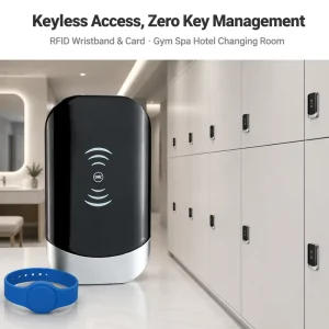 RFID Wristband Locker Lock, ABS, Keyless, for Gym, Spa, Hotel, Fitness Center