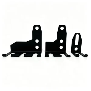 Rack-Mounted Adjustable Steel Barbell Storage Hanger for Power Cage
