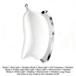 Rechargeable Body Gua Sha Tool 4 Modes Heat Microcurrent Myofascial Release