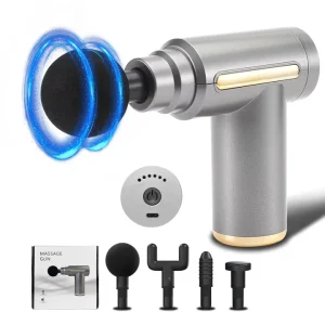Rechargeable Portable Wireless 4-Head Massage Gun for Muscle Recovery and Fitness