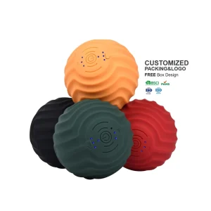 Rechargeable Rubber Electric Vibrating Massage Ball for Muscle and Fascia Massage Gym Yoga