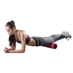 Rechargeable Waterproof Handheld Foam Shiatsu Massage Roller with Heating and Adjustable Speed