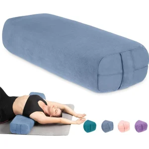 Rectangular Beginner Yoga Support Pillow with Suede Surface