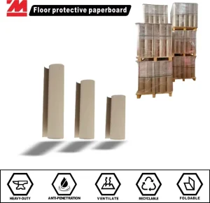 Recyclable Heavy-Duty Cardboard Floor Protector for Construction Site Floor Protection
