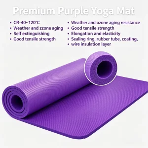Recyclable Non-Toxic Yoga Mat for Indoor Gym Practice and Outdoor Sport