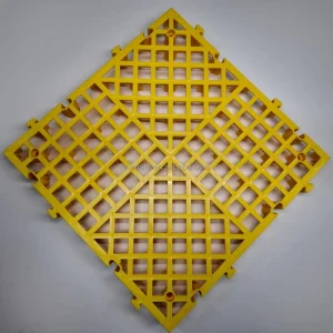 Recyclable PP Interlocking Floor Tiles Fire Retardant Chemical Oil Resistant for Industrial Workshop
