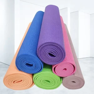 Recycled-Material Non-Slip Yoga Mat with Carrying Strap
