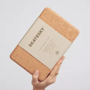 Recycled Organic Natural Cork Yoga Block, 22.5x15x7.5cm