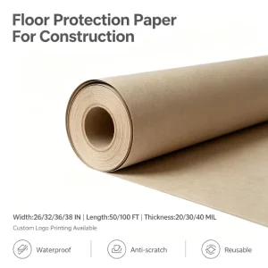 Recycled Paper Waterproof Surface Protection Floor Paper Roll for Construction Projects