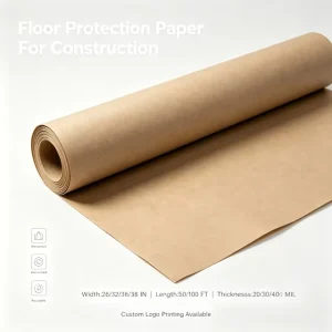 Recycled Paper Waterproof Surface Protection Floor Paper Roll for Construction Projects