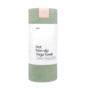 Recycled Plastic Microfiber Tie-Dye Yoga Exercise Towel with Non-Slip Grip
