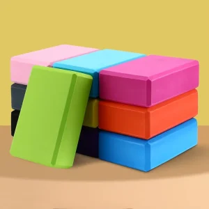 Red High Density EVA Non-Slip Eco-Friendly Yoga Block Set with Logo